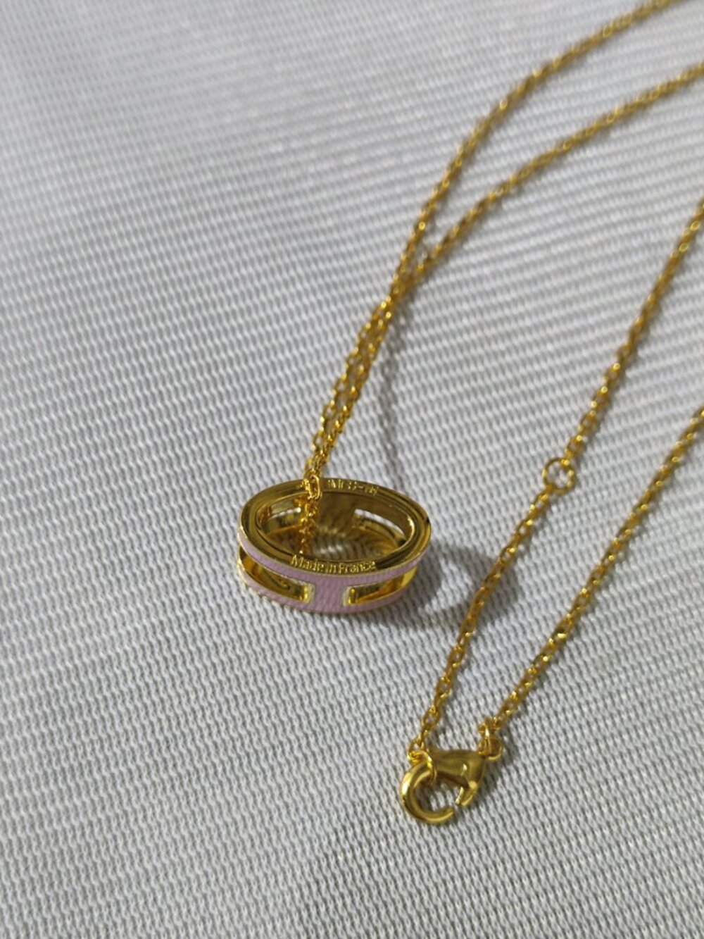 Hermès Mini Pop H Rose Gold Tone Chain Necklace - Picture 4 of 9